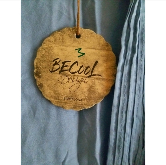 ❌SOLD❌ Be Cool Design Blue Kimono Jacket - Picture 3 of 5